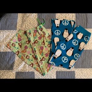 🐸 Girls size 10 night pants